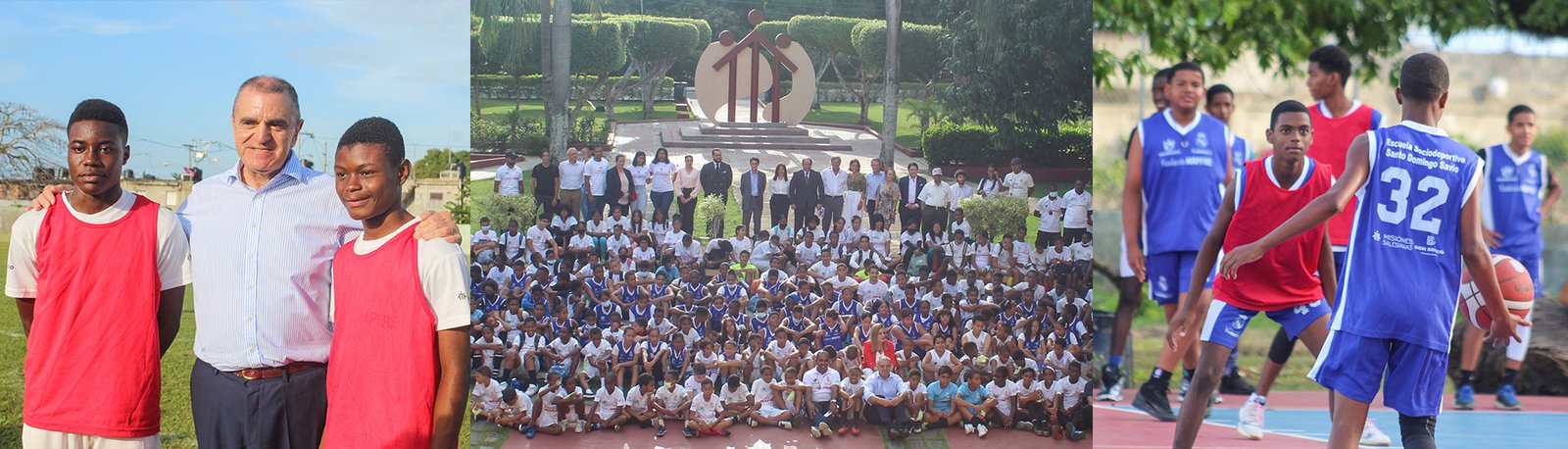 Visita institucional a la Escuela Sociodeportiva del Real Madrid Santo Domingo Savio en República Dominicana